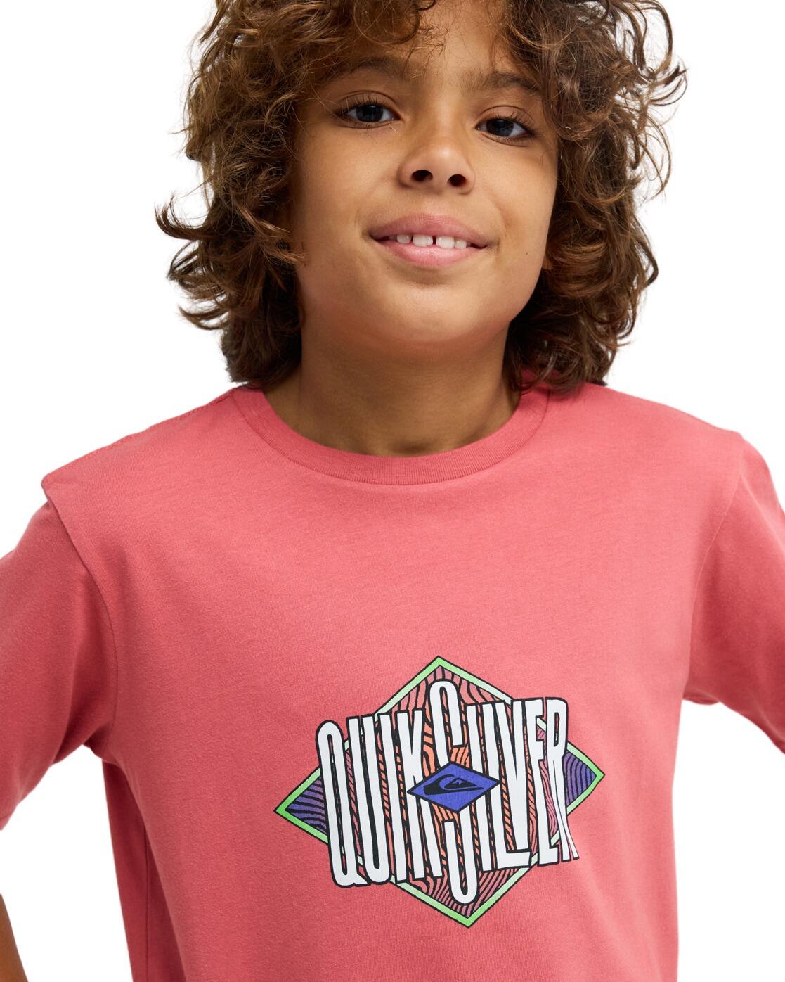 T-shirt met korte mouwen LOSANGE Rosa Jongens 8-16 4/4