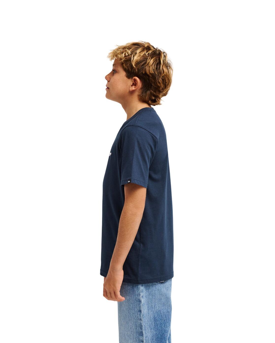 T-Shirt SLACKER Blau Junge 3/4