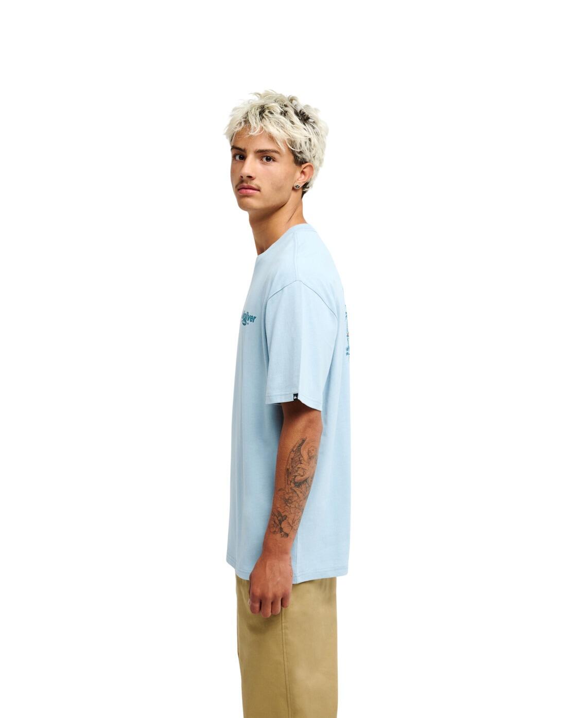T-shirt met korte mouwen DEEP HOUSE Blau Heren 3/4