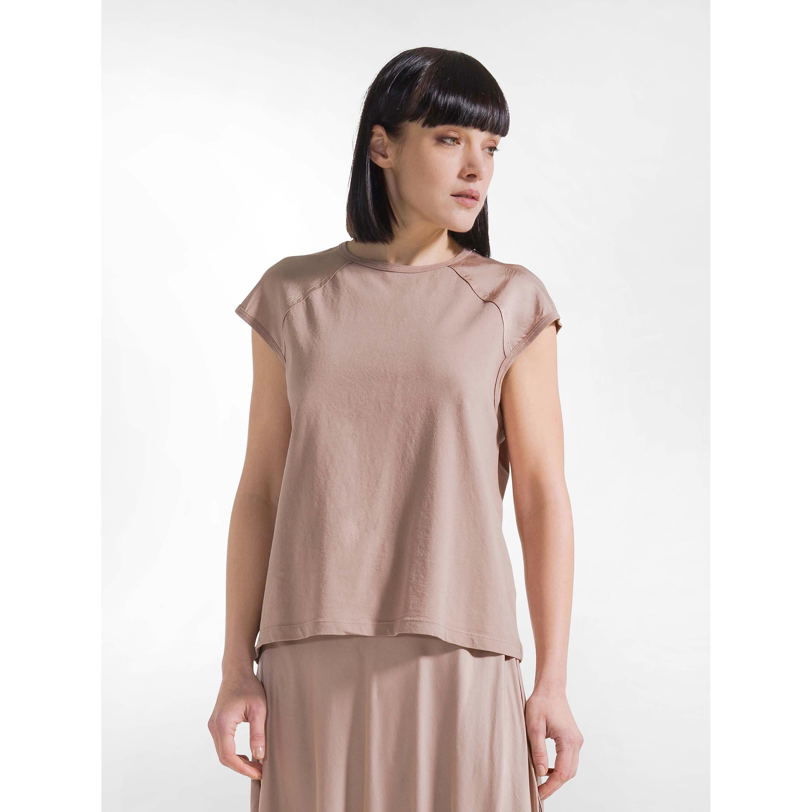 Top Deha À Manches En Satin Femme 2/5