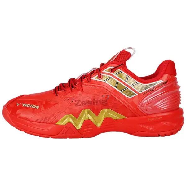 Chaussures Badminton Homme - Maintien Nitrolite - P8500 Rouge 2/3