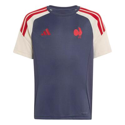 Adidas performance france rugby t-shirt voor kinderen