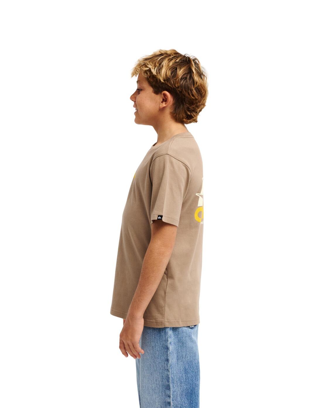 T-shirt met korte mouwen RAYS Braun Jongens 8-16 3/4