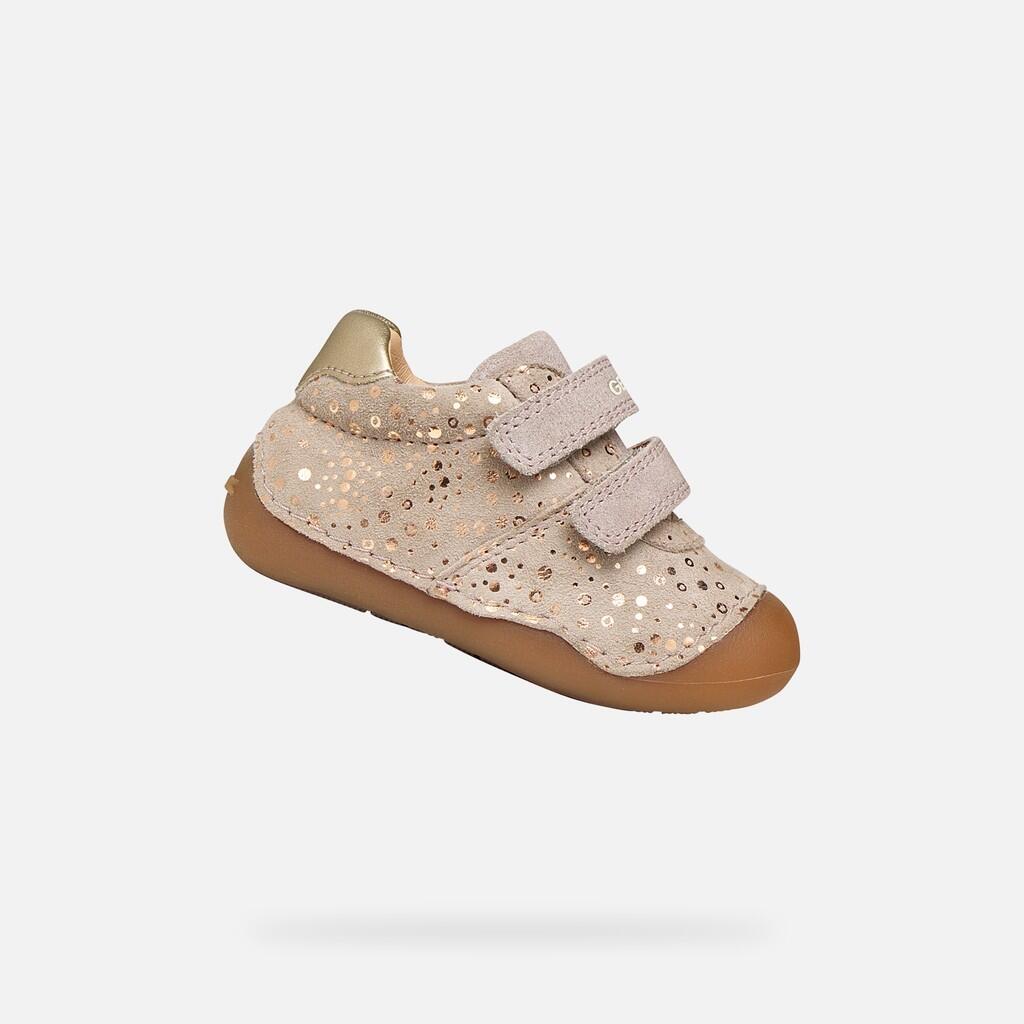 Premiers Pas Bébé Fille B TUTIM Beige Clair 1/7