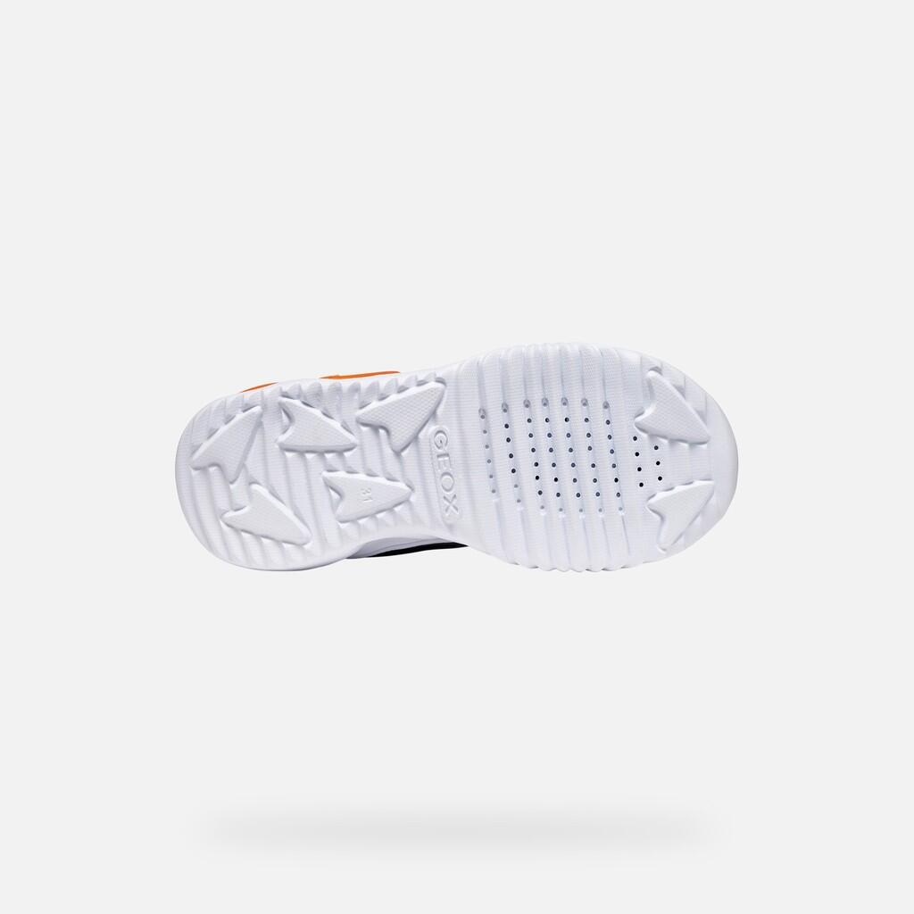 Baskets Garçon J ASSISTER BOY Noir/Orange 7/7