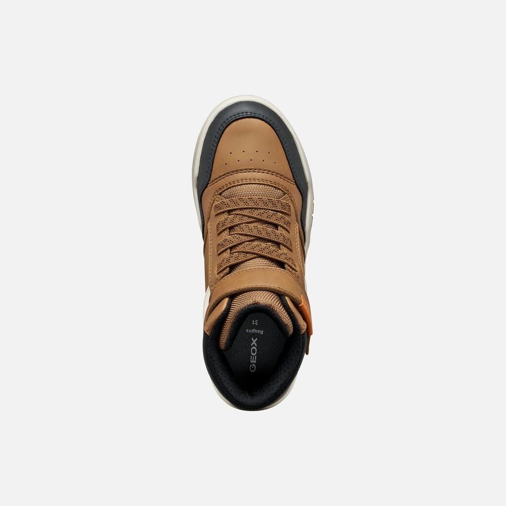 Baskets Garçon PERTH BOY Marron Clair 6/7
