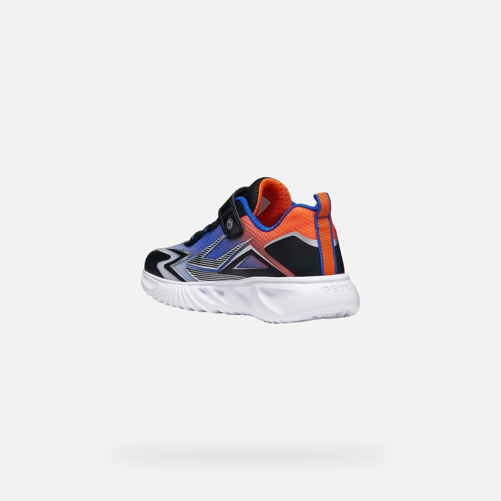 Baskets Garçon J ASSISTER BOY Noir/Orange 4/7