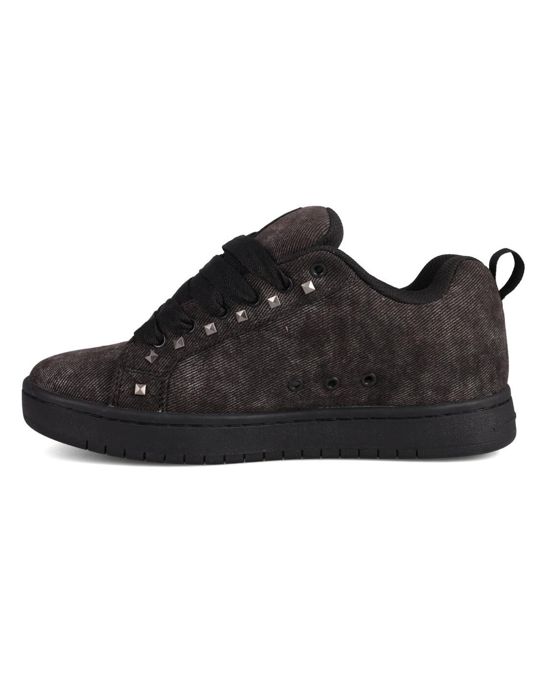 Zapatillas de piel COURT GRAFFIK Negro Hombre 3/4