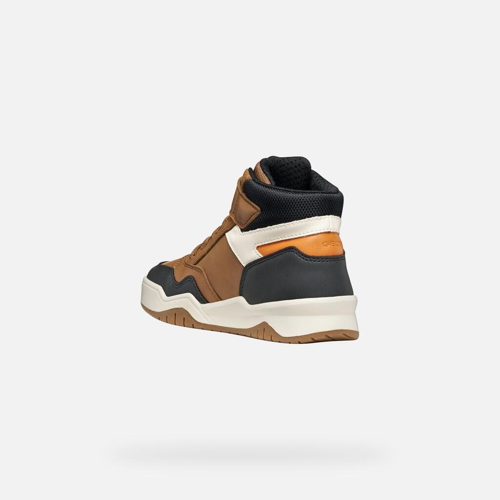 Baskets Garçon PERTH BOY Marron Clair 4/7