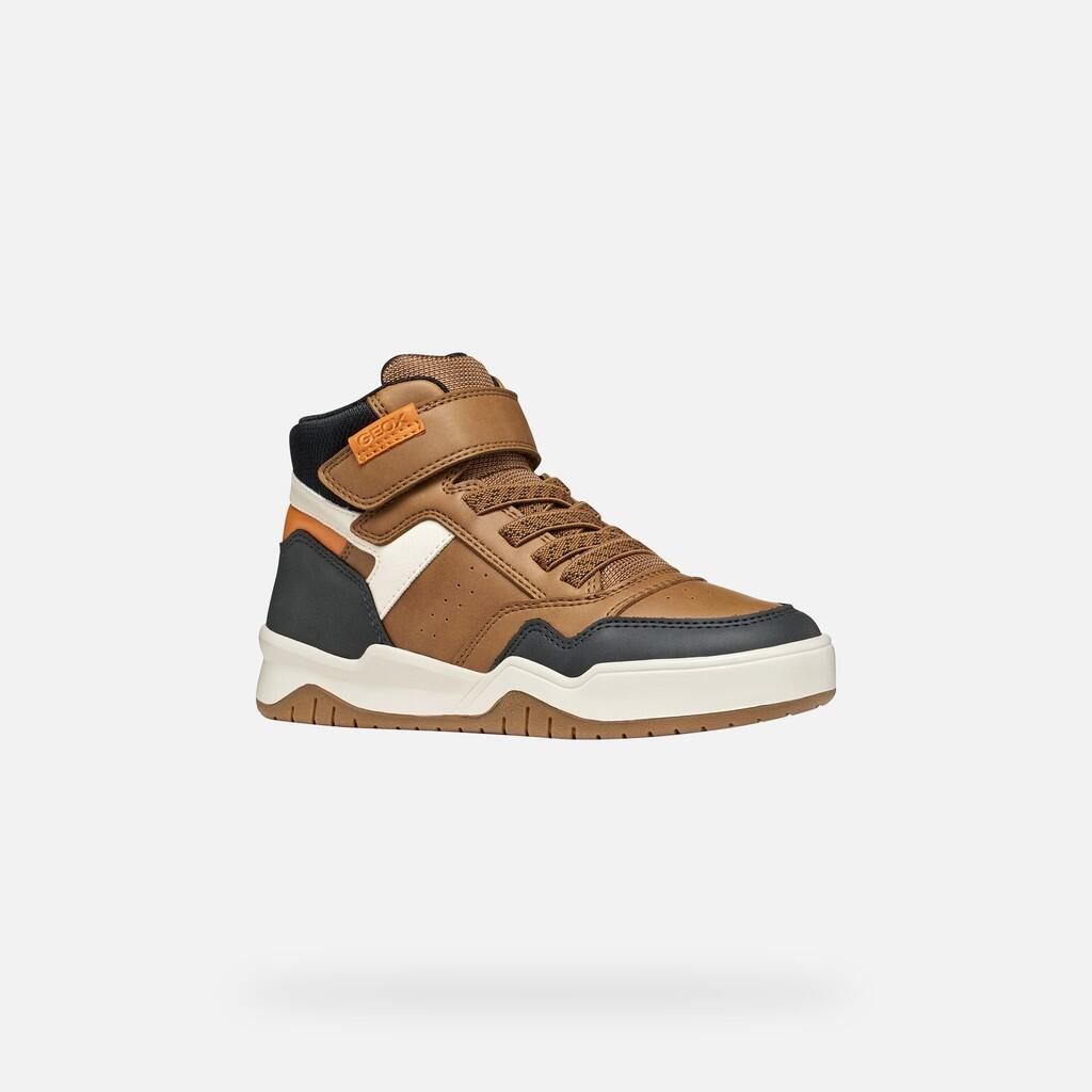 Baskets Garçon PERTH BOY Marron Clair 3/7