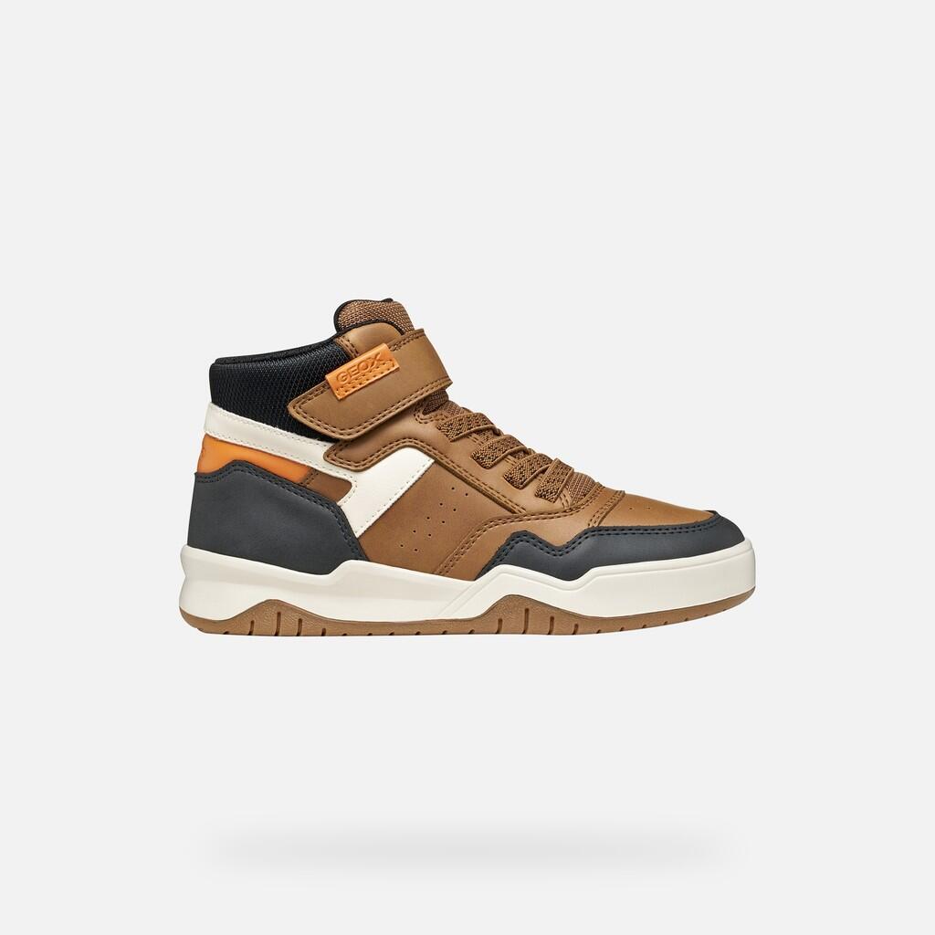Baskets Garçon PERTH BOY Marron Clair 2/7