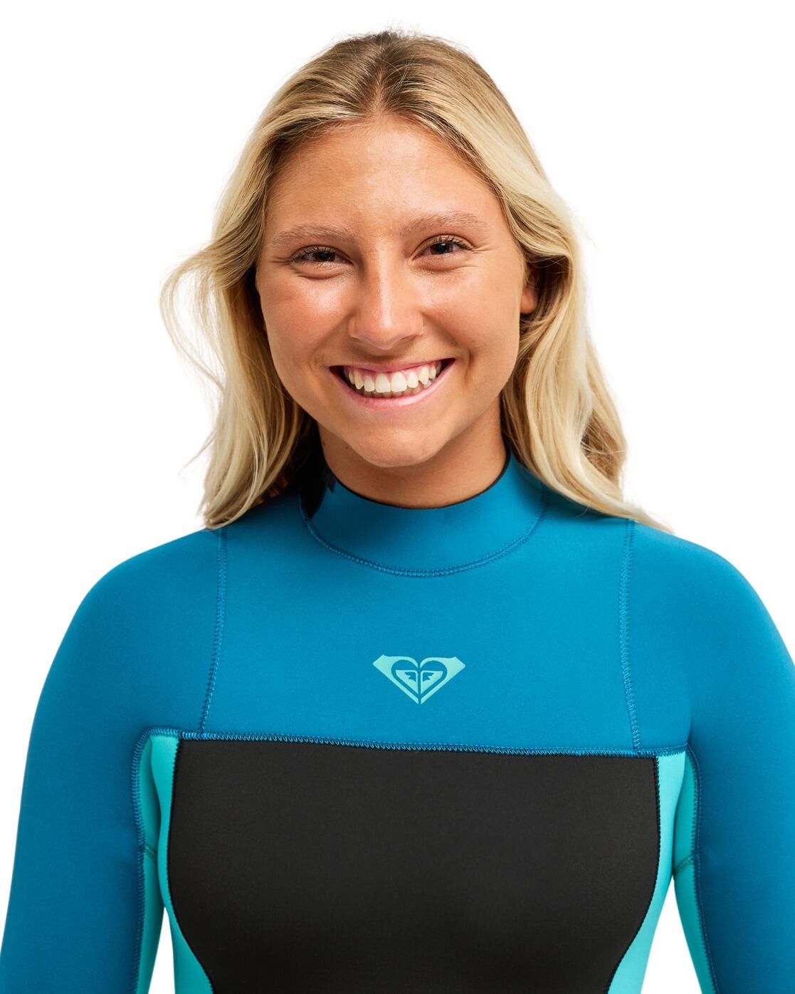 Back-Zip-Neoprenanzug 5/4MM PROLOGUE+ Blau Dames 4/4