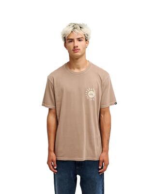 T-shirt met korte mouwen evo neon blue braun heren