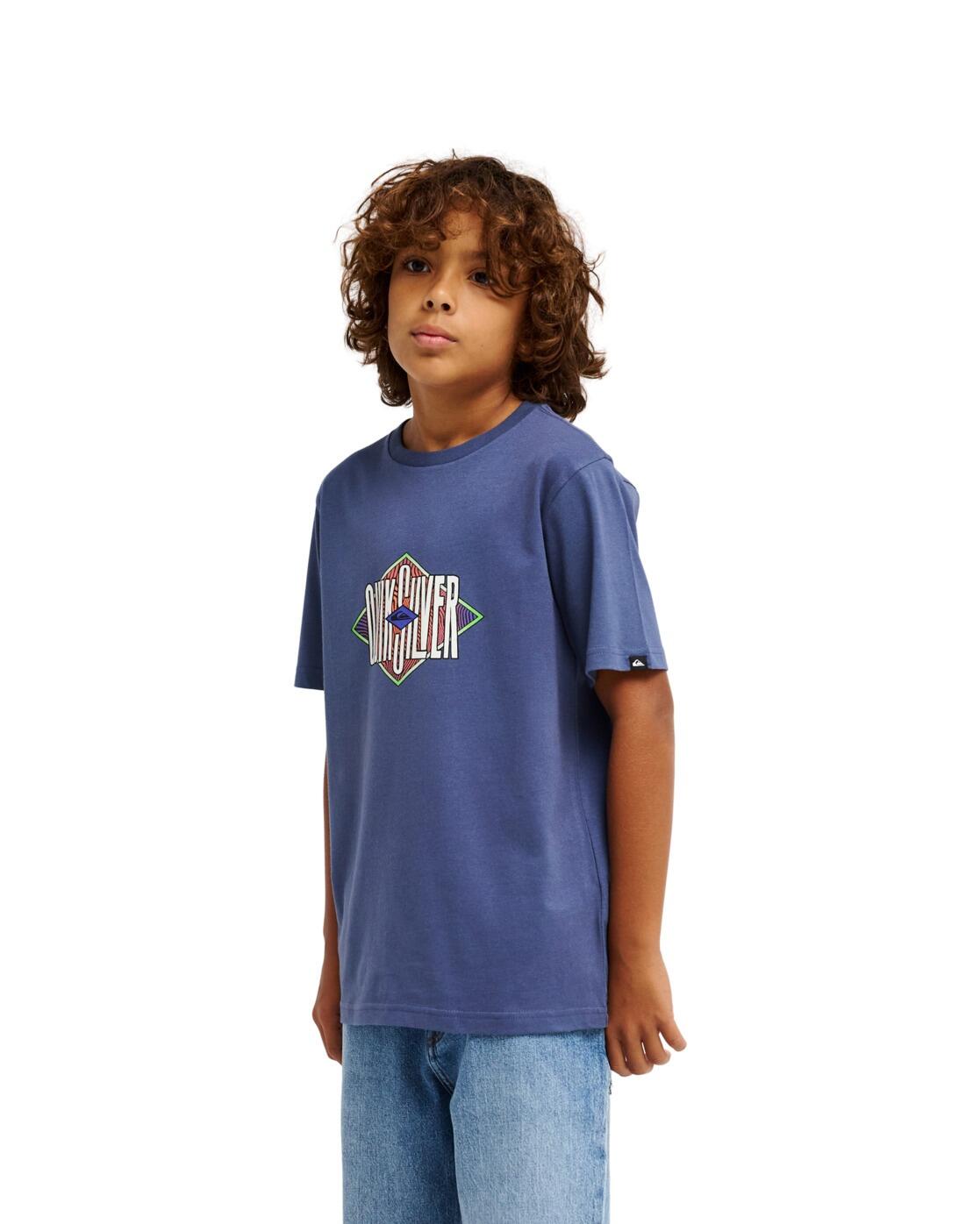 T-shirt met korte mouwen LOSANGE Blau Jongens 8-16 3/4