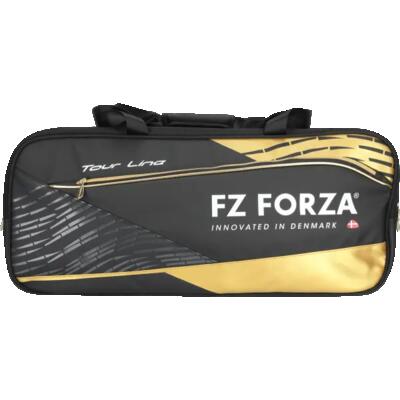Tas - badminton - unisex - tour line square - meerdere vakken - zwart/goud
