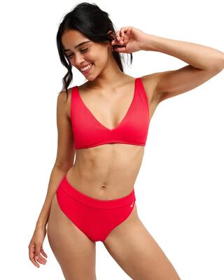 Triangle-bikinioberteil roxy love elongated tri rot dames