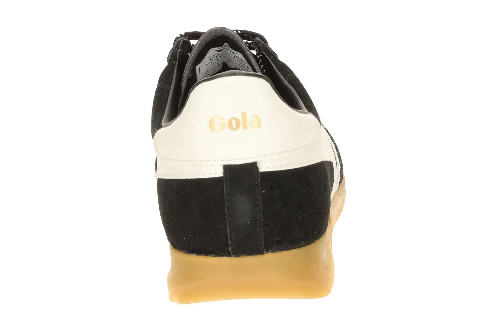 Gola Stadium Schuhe Sneaker schwarz Damen Velour CLB808 5/7