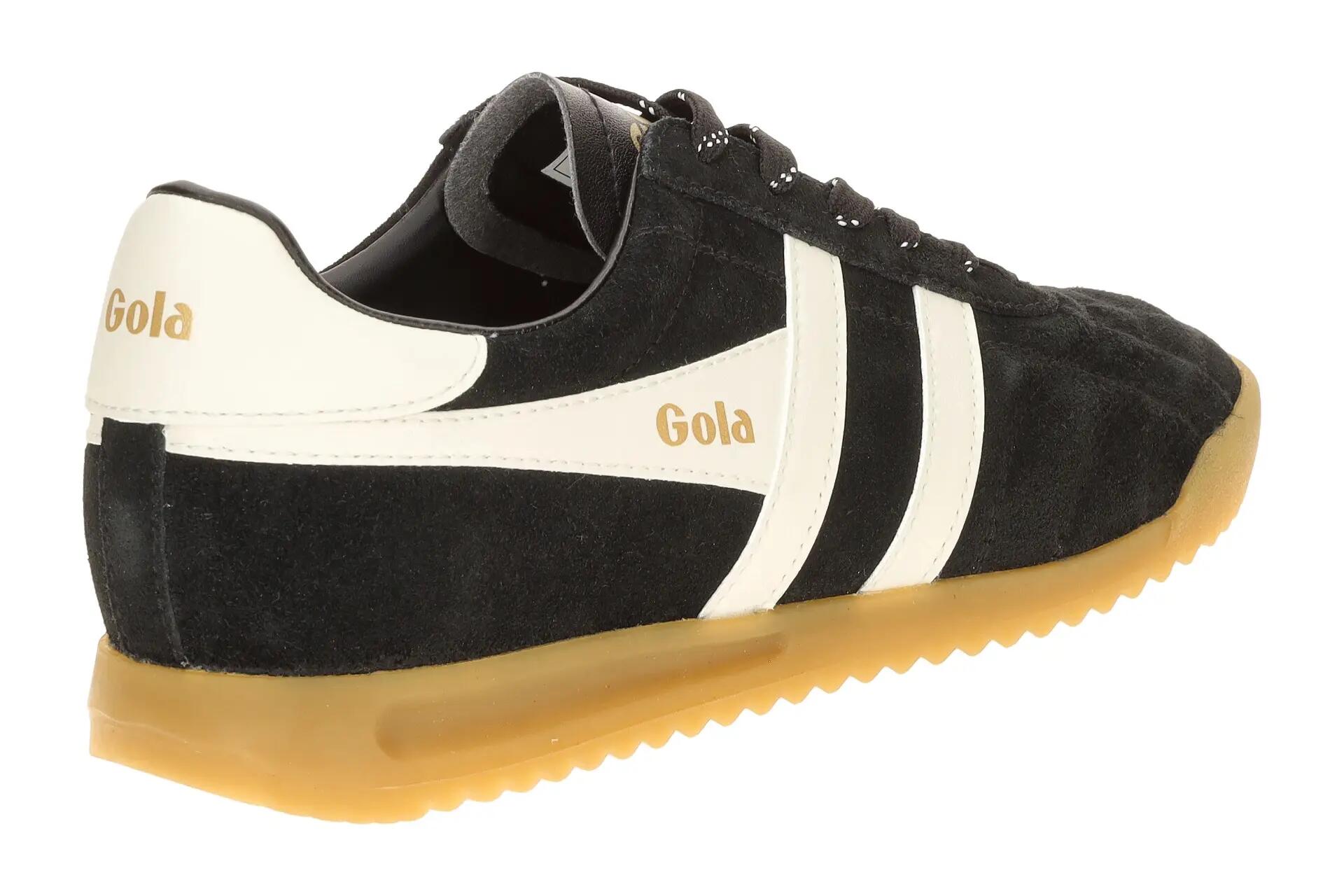 Gola Stadium Schuhe Sneaker schwarz Damen Velour CLB808 4/7