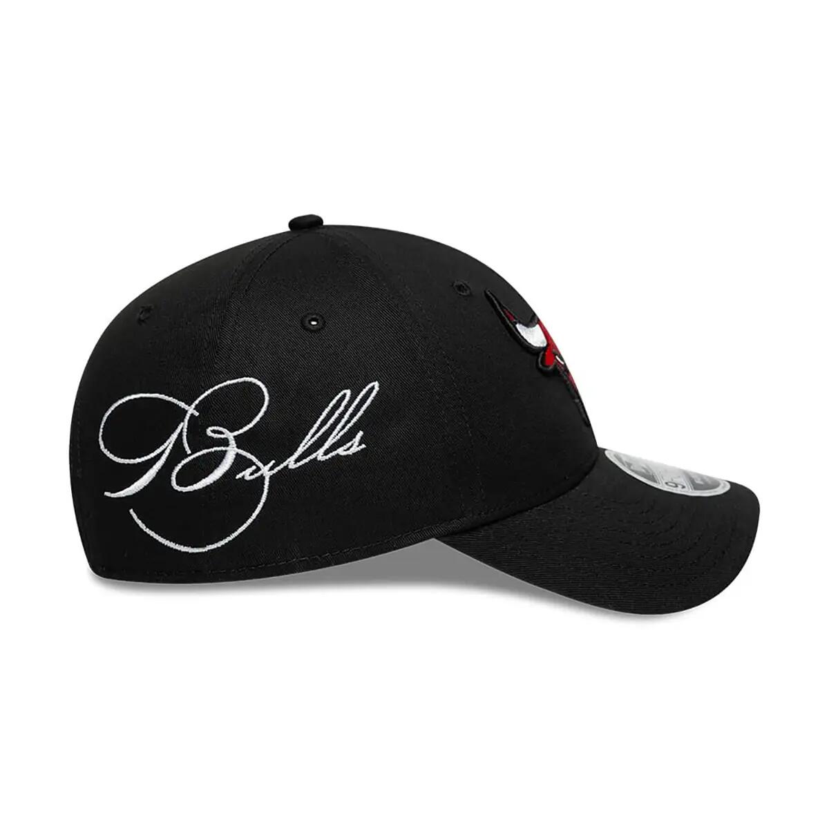 New Era 9FORTY Cap NBA Chicago Bulls Side Script schwarz 4/6