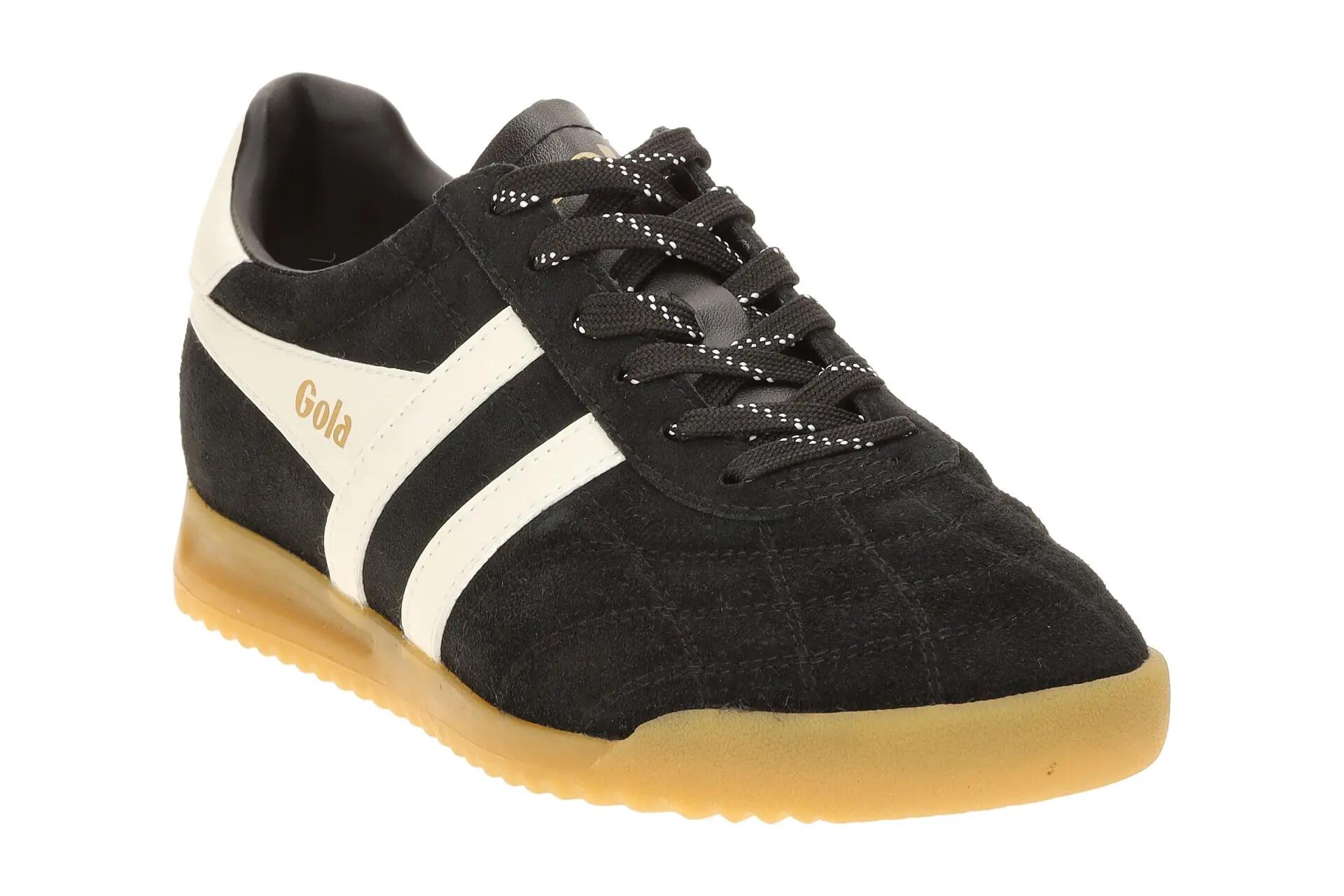 Gola Stadium Schuhe Sneaker schwarz Damen Velour CLB808 3/7