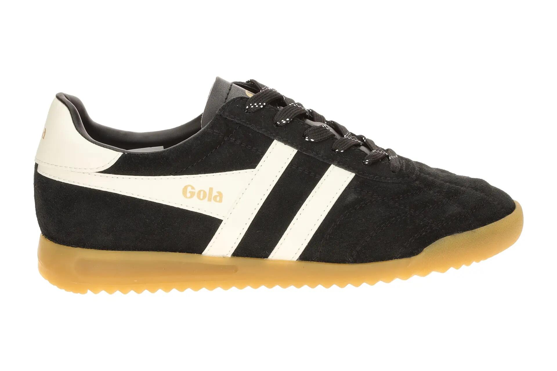 Gola Stadium Schuhe Sneaker schwarz Damen Velour CLB808 2/7