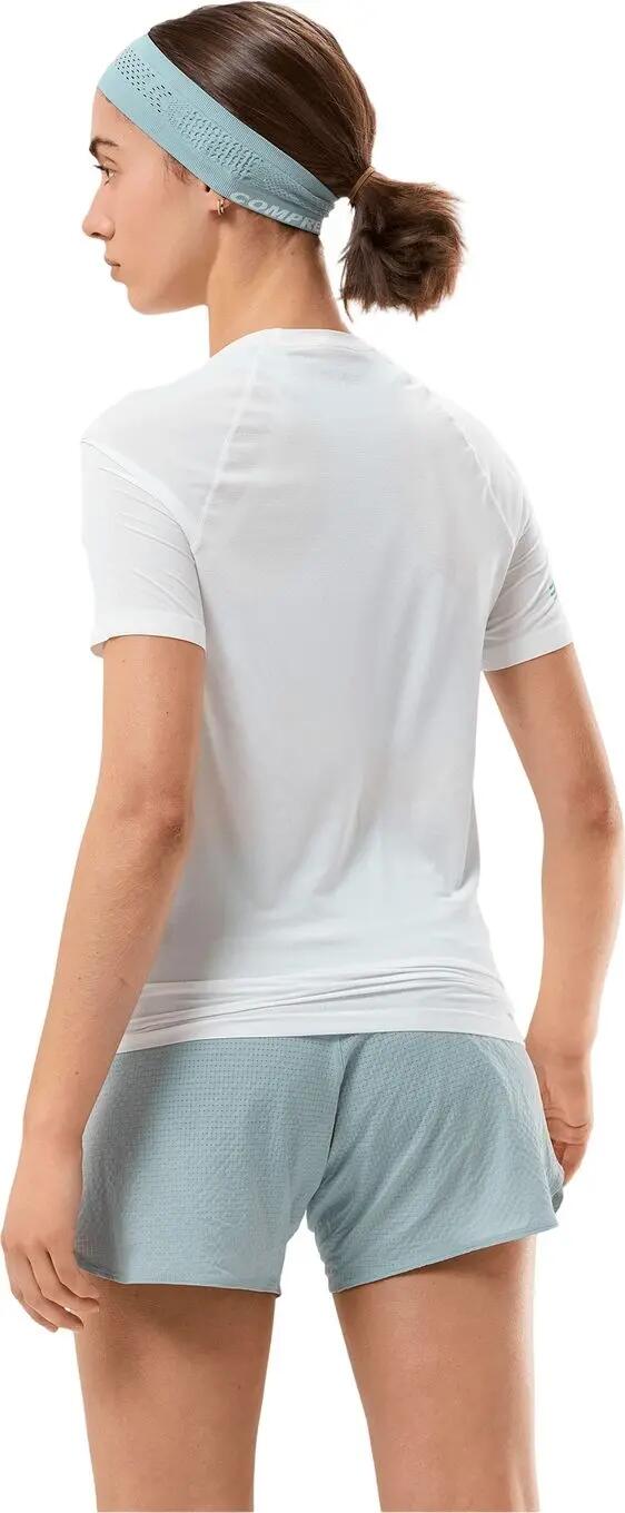 T-Shirt Running Compressport Trail Racing Blanc Femme 2/6