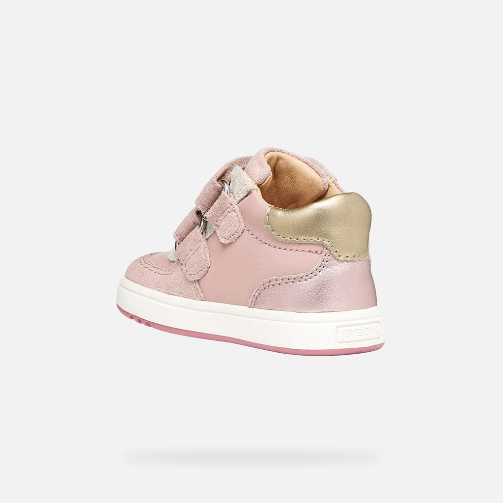 Premiers Pas Bébé Fille BIGLIA BABY GIRL Rose/Or Clair 4/7