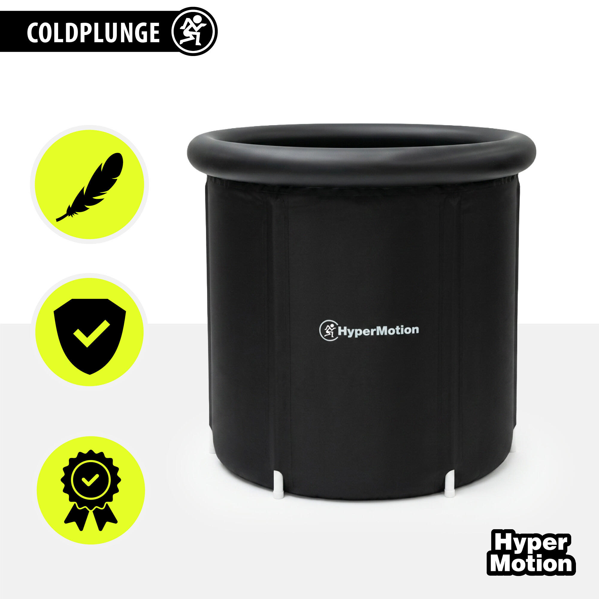Baño de hielo - Recuperación muscular - Plegable 330 L Nailon/PVC - Negro 4/10
