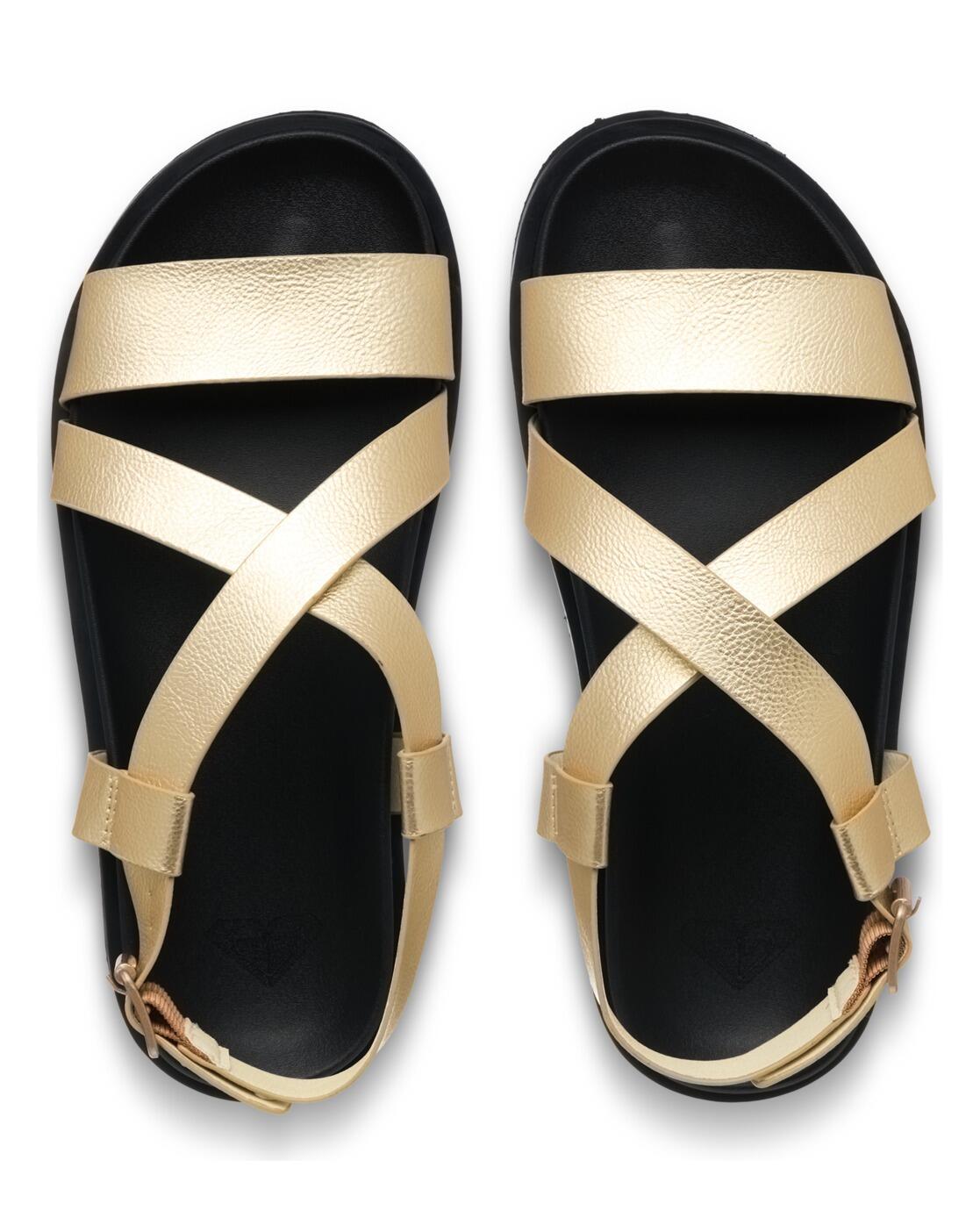 Sandalias ZAHO CROSSED Beige Mujer 4/4