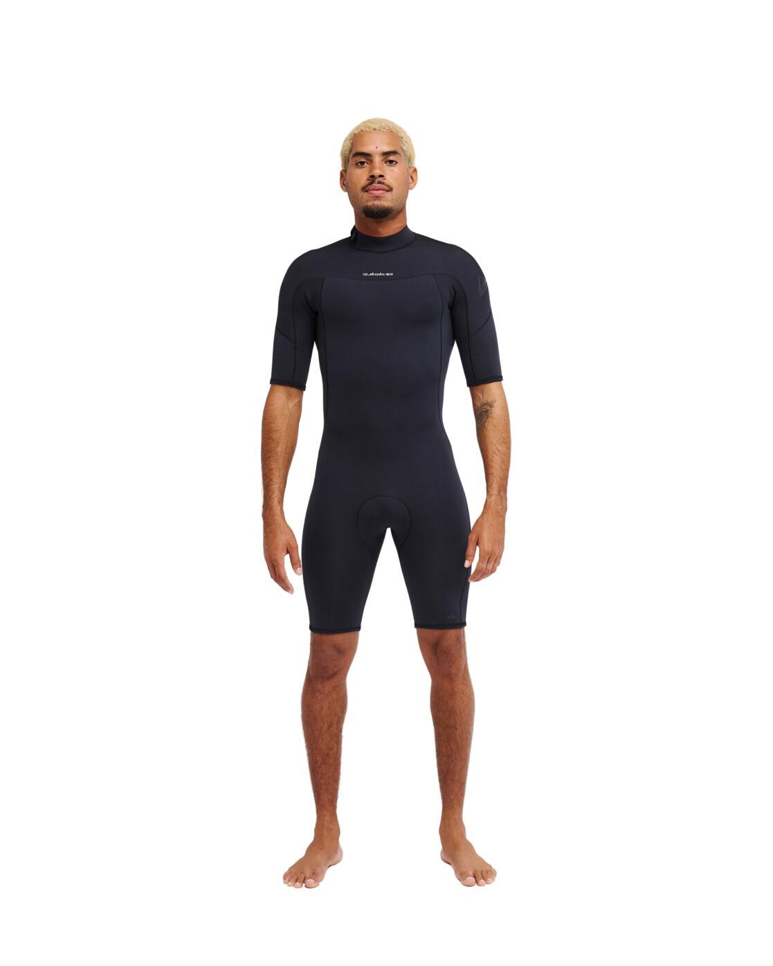 Springsuit met Korte Mouwen en Achterrits 2/2MM EVERYDAY SESSIONS Schwarz Heren 1/4