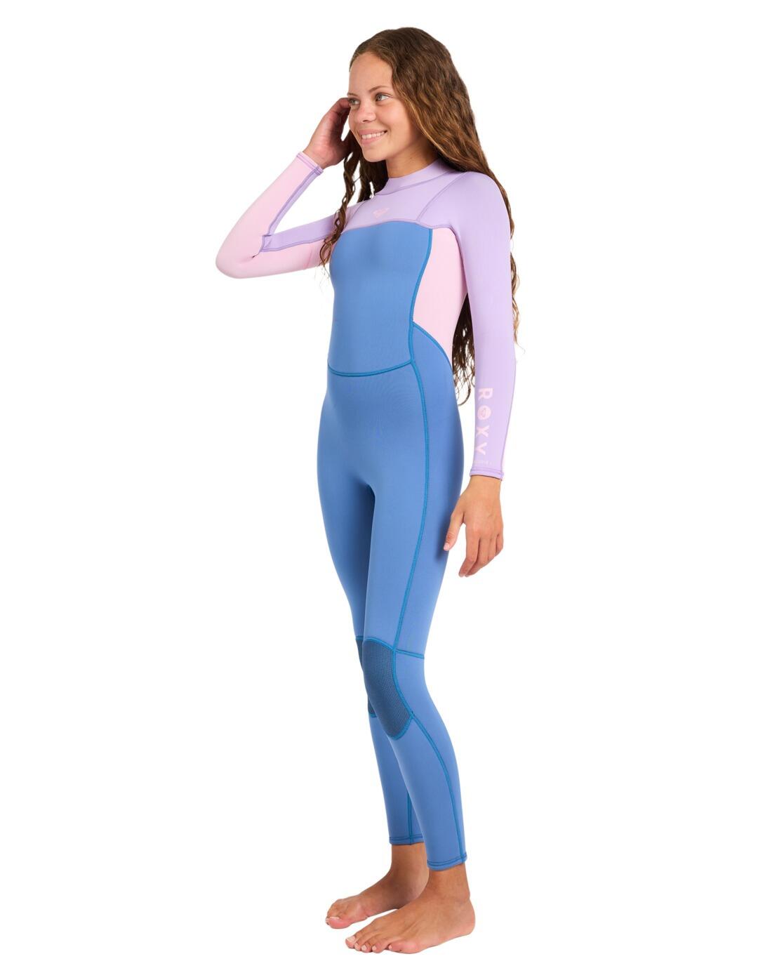 Traje de surf con cremallera posterior 3/2MM PROLOGUE+ Morado Niña 4/4