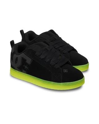 Leren schoenen court graffik schwarz unisex