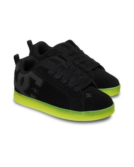 Zapatillas de piel COURT GRAFFIK Negro Hombre