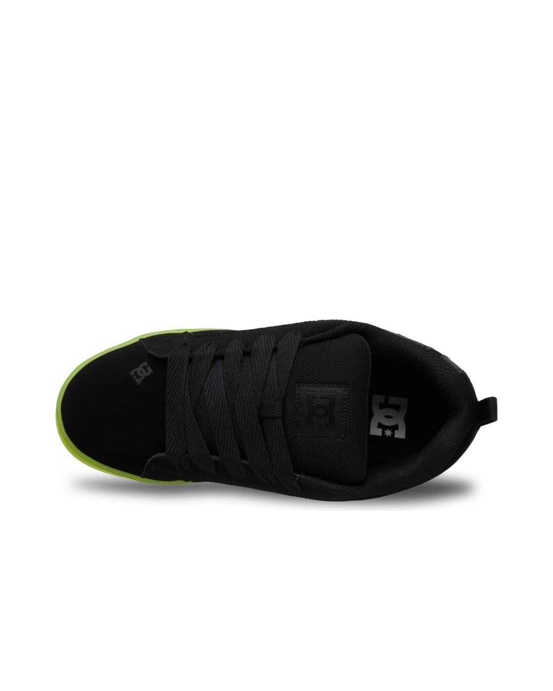 Zapatillas de piel COURT GRAFFIK Negro Hombre 4/4