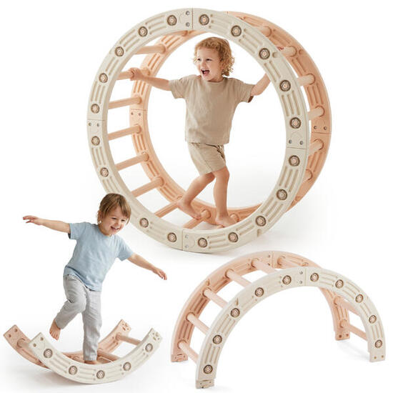 Modulares Motorikspiel 4-in-1 – Unisex – Beige/Grau