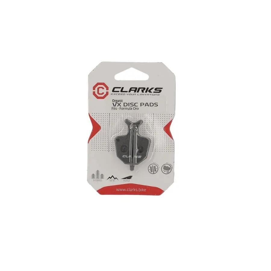 Par de pastillas de freno orgánicas Clarks Cycle Systems Formula Oro 2/2