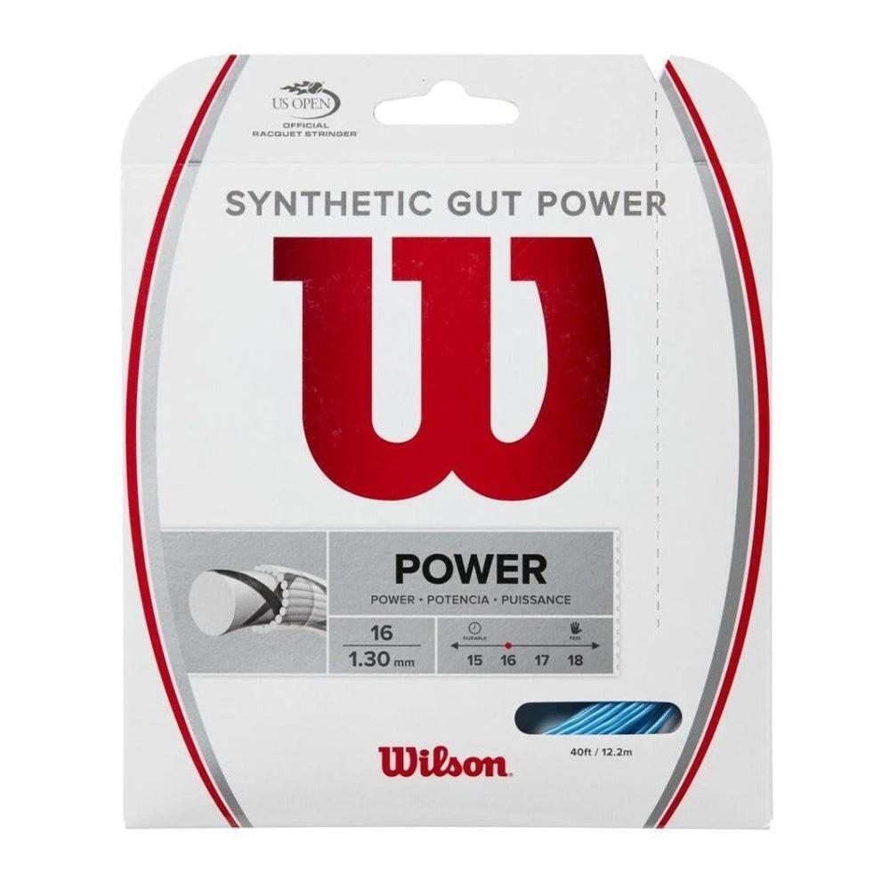 Wilson Sensation 16 Synthetic Gut Power Blue Tennis String