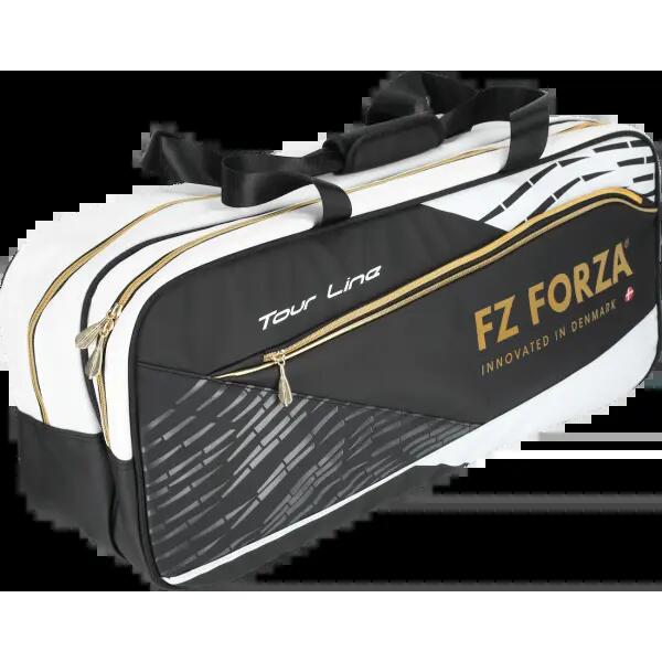 Sac de badminton unisexe - tour line square - noir/blanc 2/3