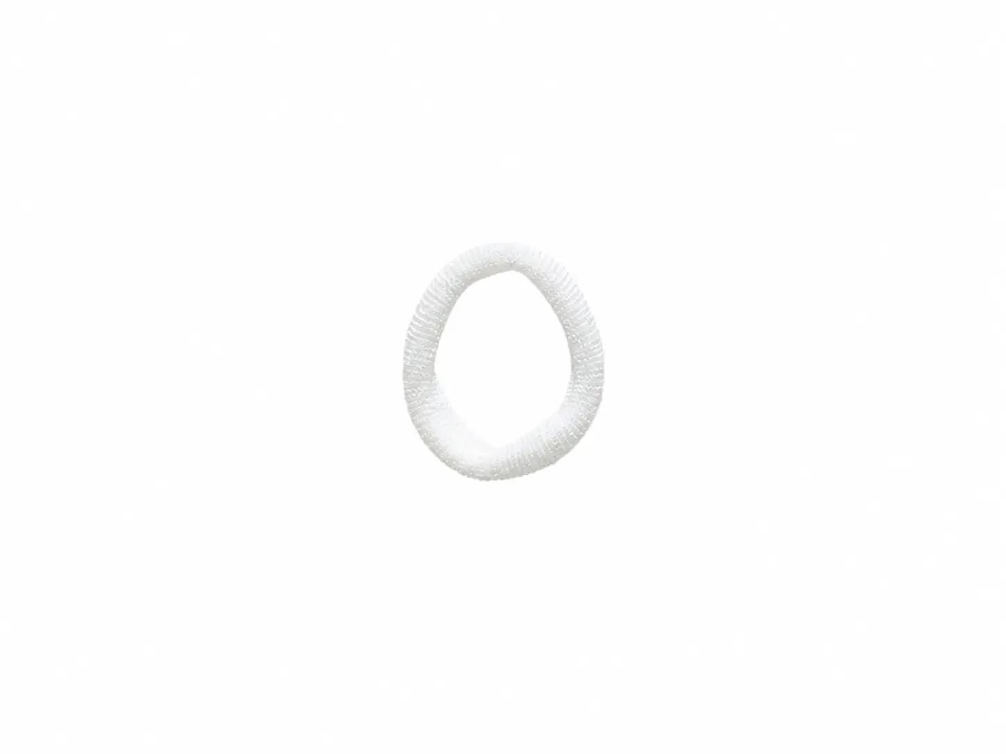 50 Élastiques à Cheveux Noir/Blanc 3/4