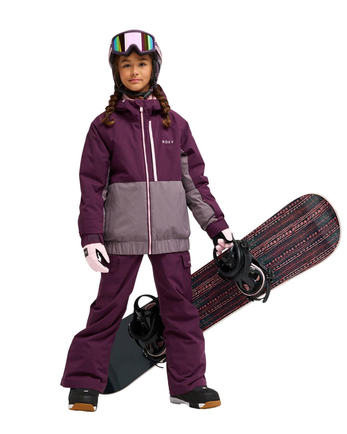 Veste de snow technique CRYSTAL CLEAR 10K Violet Fille 3/4