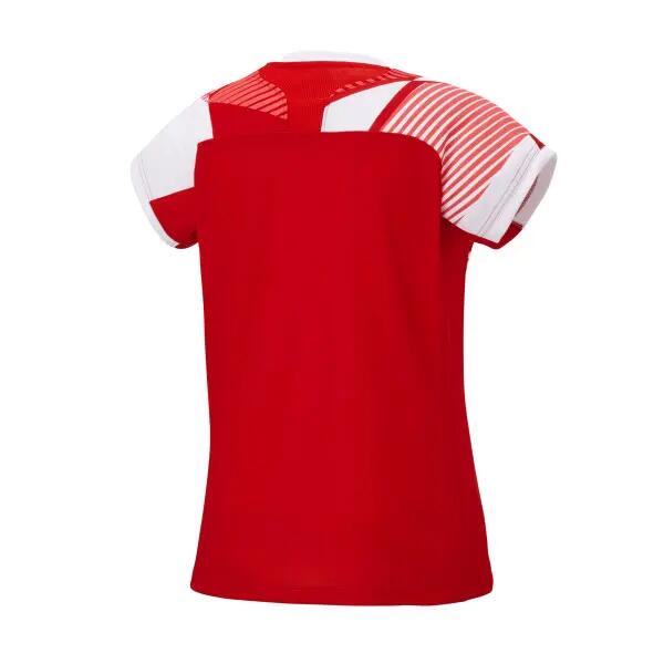 Polo - Badminton - Dames - 20850EX Tour Elite - Ergonomisch, Sneldrogend - Rood 2/2
