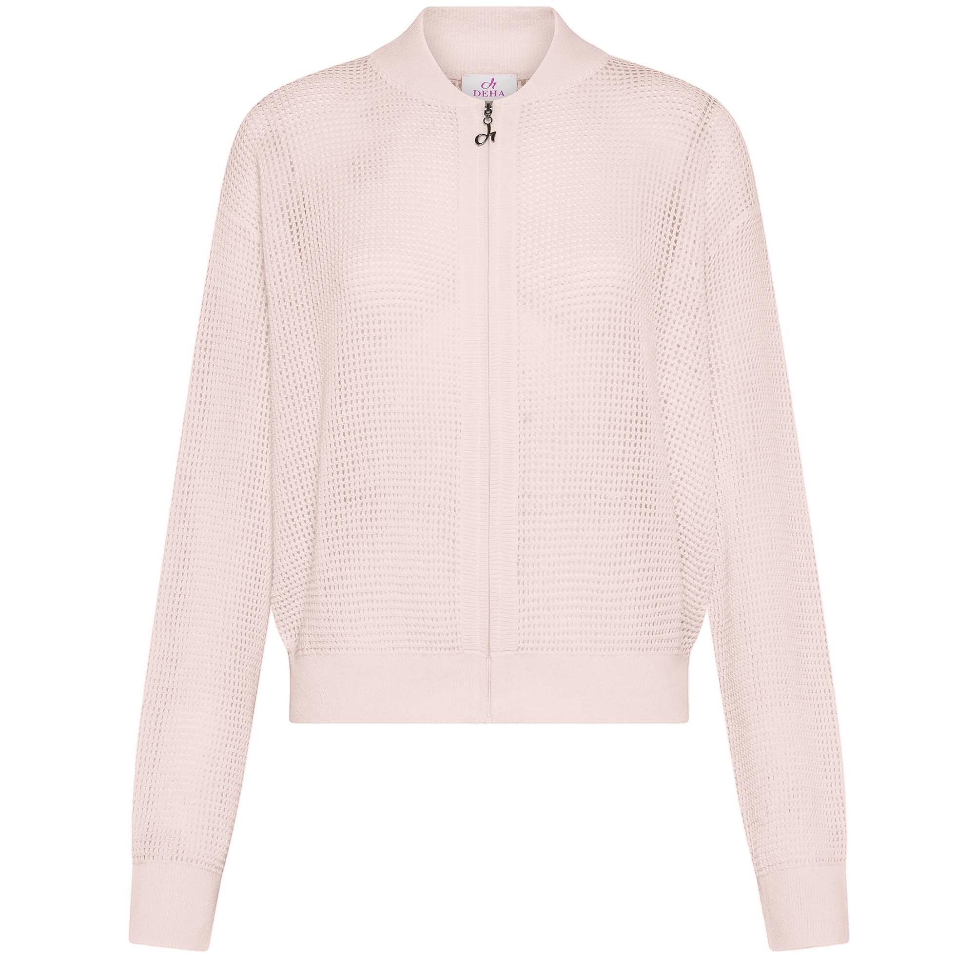 Deha Mesh-Effekt-Strickjacke Mit Reissverschluss Dame 1/1