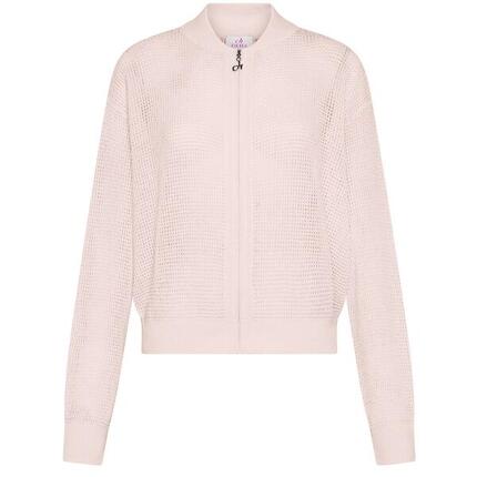 Deha Mesh-Effekt-Strickjacke Mit Reissverschluss Dame