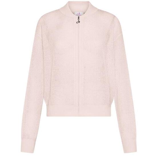 Deha Mesh-Effekt-Strickjacke Mit Reissverschluss Dame