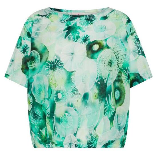 Deha Top Aus Baumwoll-Musselin Mit Allover-Muster Dame