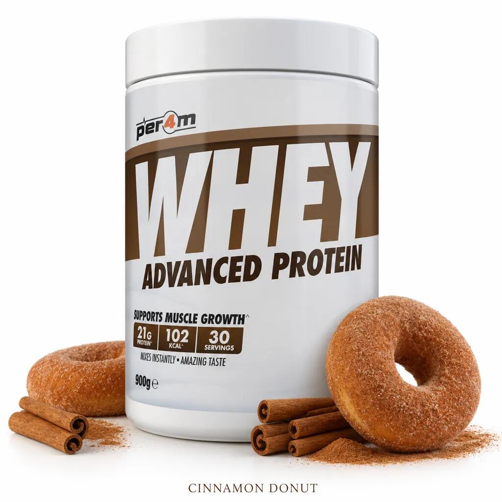 Per4m Whey Advanced Protein 900g cinnamon donut