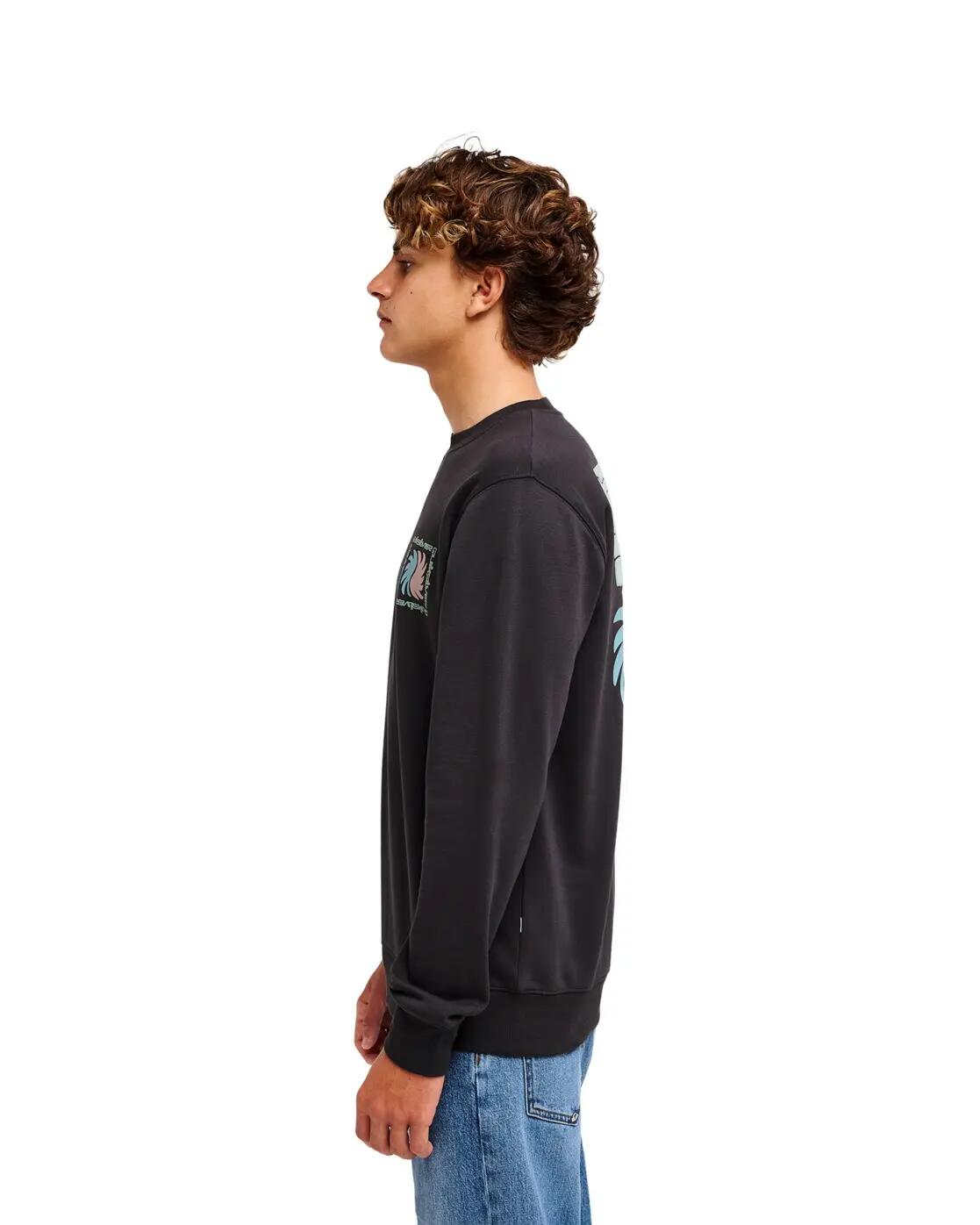 Sweat à col rond VIBES Noir Homme 2/4