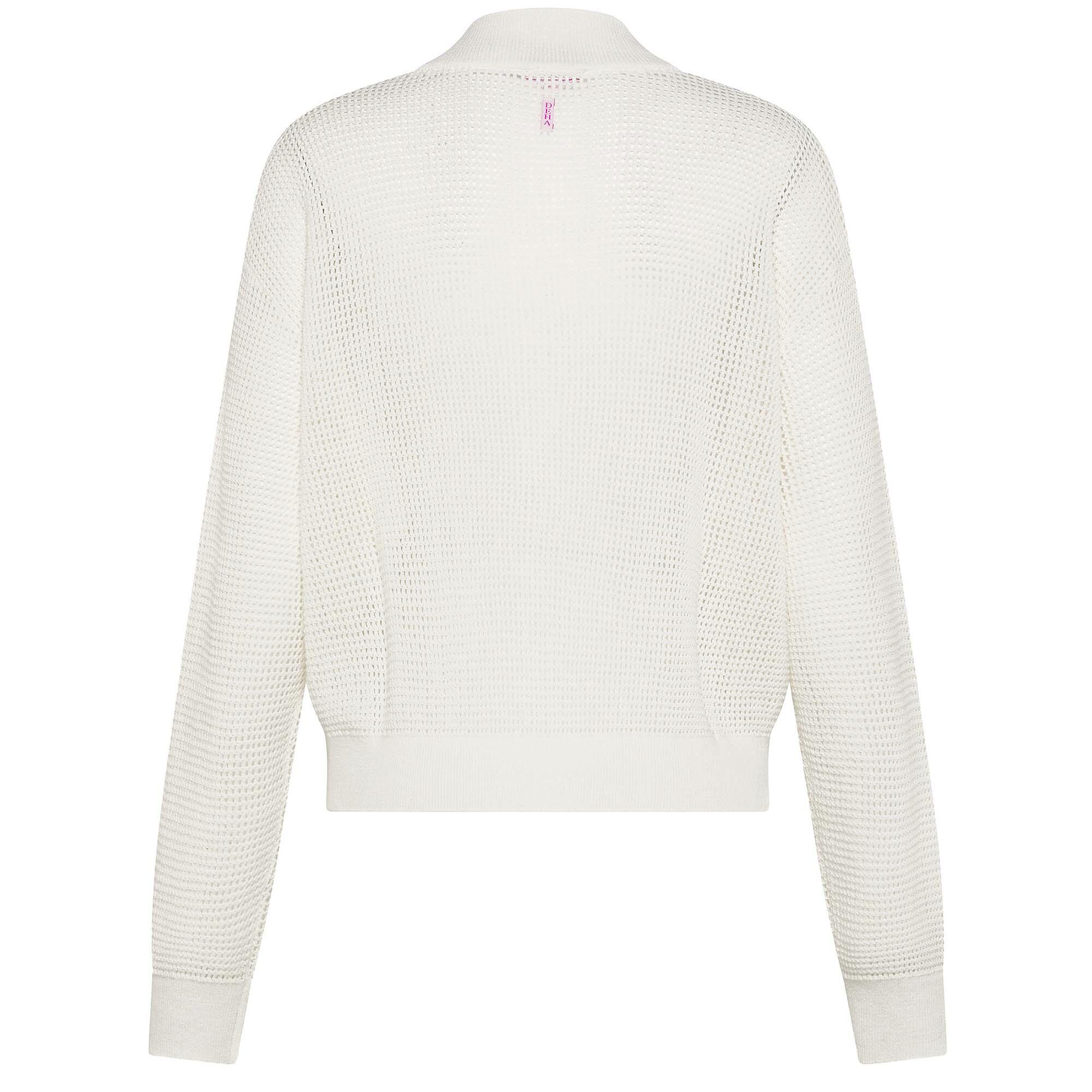 Sweat Deha À Effet Maille Et Zip Intégral Femme 2/2