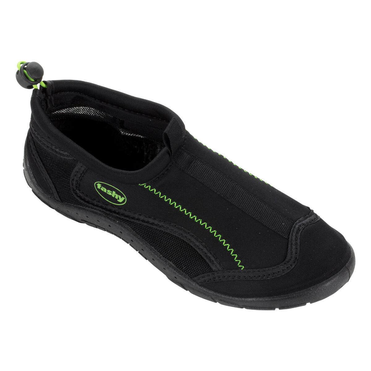 Damen - Aqua-/Surfschuhe - barfuß, Kordelzug - Tías schwarz 4/5