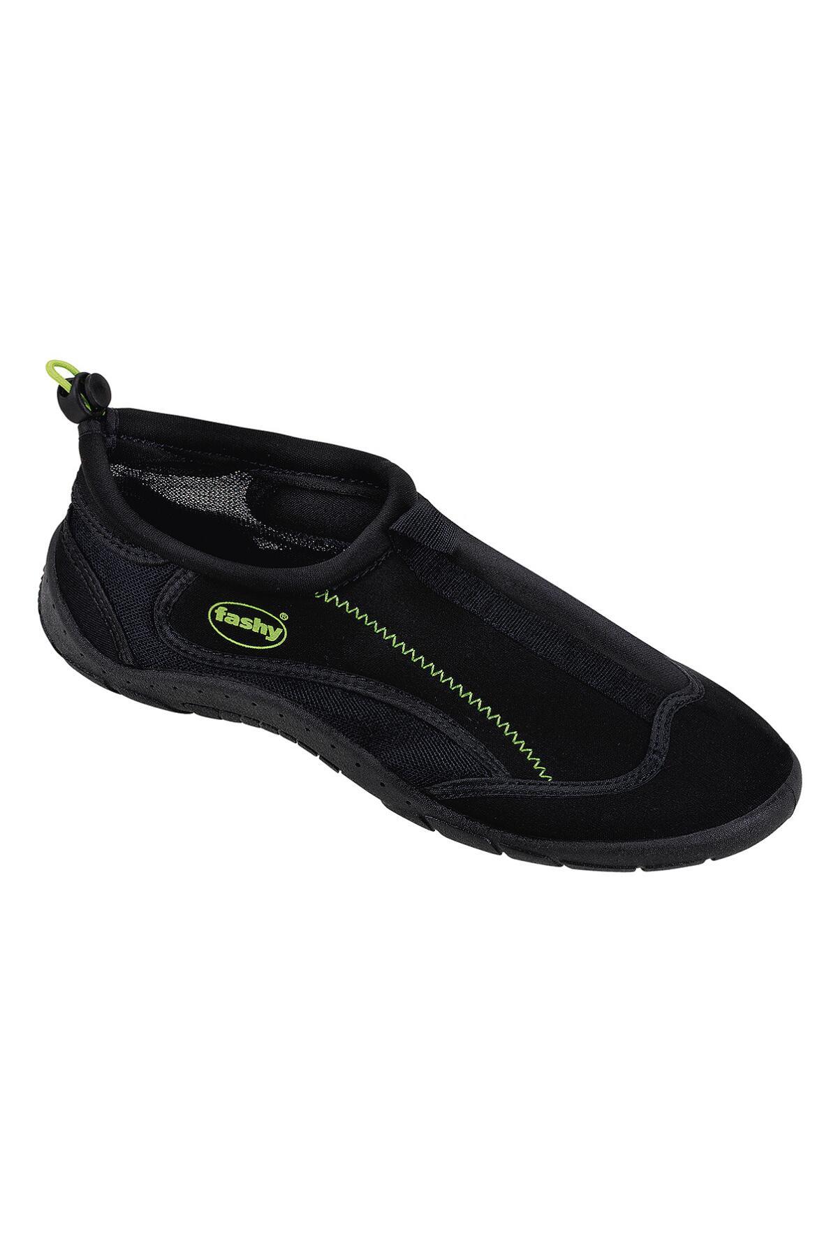 Damen - Aqua-/Surfschuhe - barfuß, Kordelzug - Tías schwarz 2/5